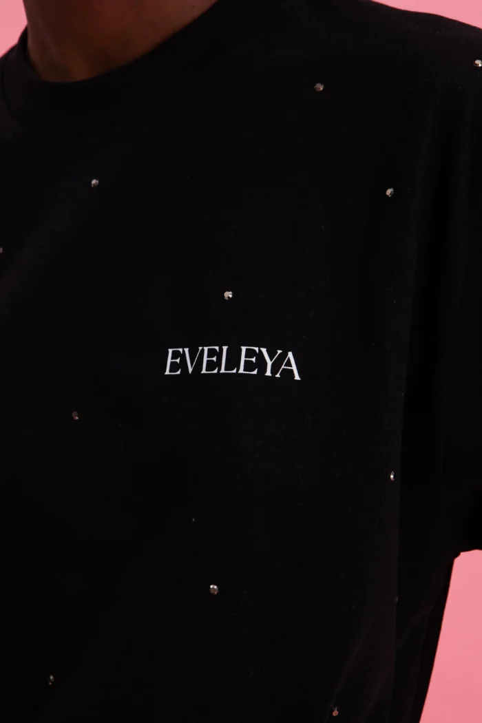 Γυναικείο T-Shirt Eveleya Black Strass - Image 4